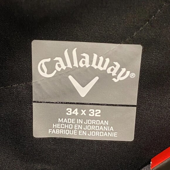 Callaway Golf Pants Mens 34 x 32 Gray Slim Fit Stretch Comfort Waistband - Picture 11 of 16